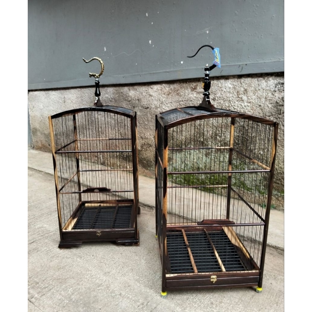 Sangkar burung kenari kayu sonokeling