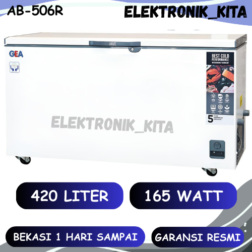 GEA CHEST FREEZER 420 LITER AB 506 R AB-506R AB506R FREEZER BOX PEMBEKU BESAR GARANSI RESMI BEKASI