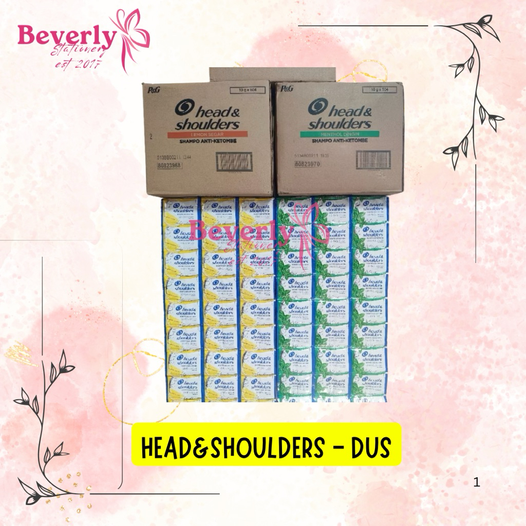 [ DUS ] SHAMPOO HEAD AND SHOULDERS LEMON / SHAMPOO SACHET HEAD SHOULDERS MENTHOL RENCENG