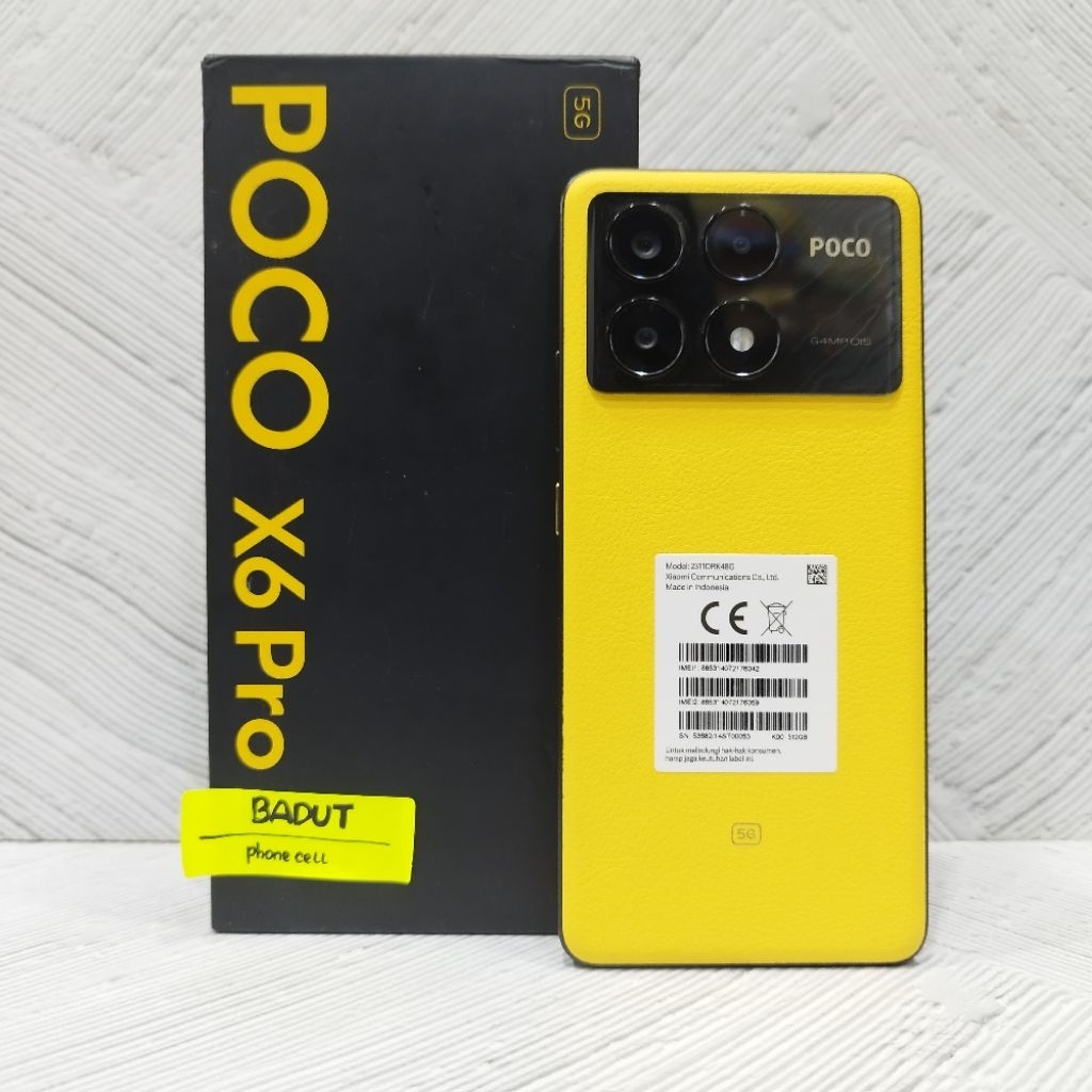 Poco X6 Pro 5G 12/512GB Handphone Second Bekas Fullset