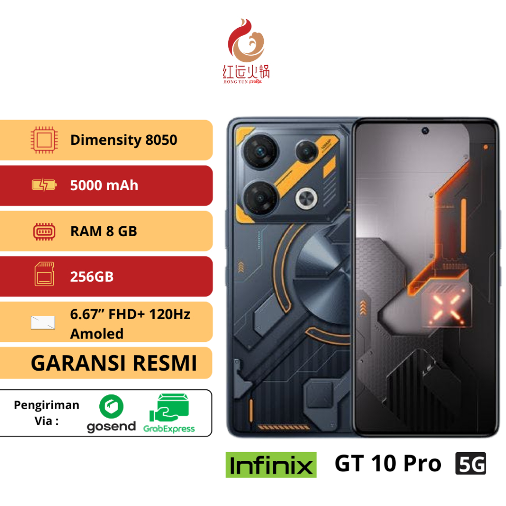 Infinix GT 10 Pro 5G 8/256GB Full Sett bergaransi