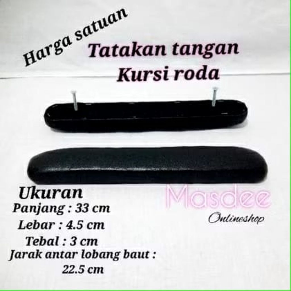 Sandaran/tatakan tangan kursi roda standar/sperpart kursi roda busa tangan kursi roda tatakan tangan