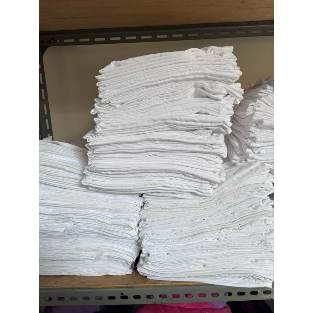 Sarung Bantal (Pillowcase) dan Sarung Guling(Bolstercase) Ex Hotel Warna Putih Polos