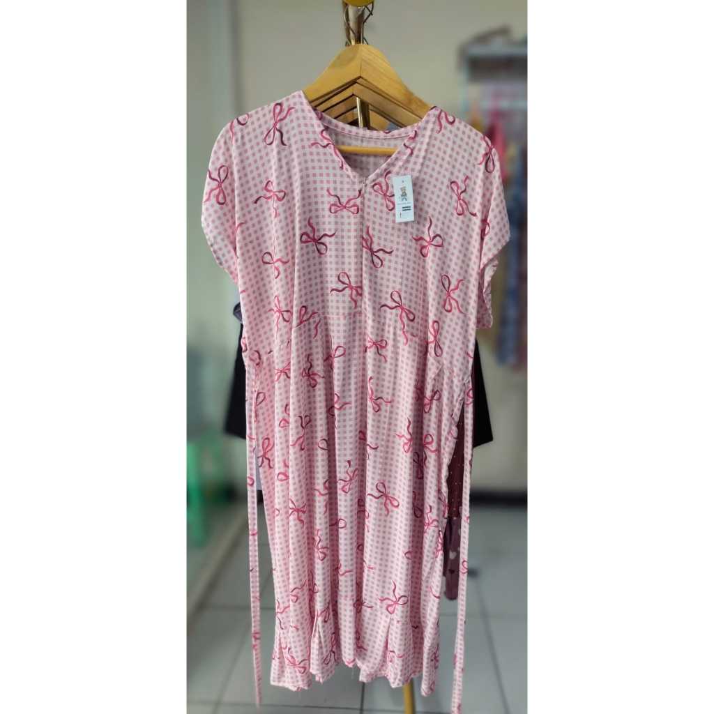 daster wanita pita pink rayon premium