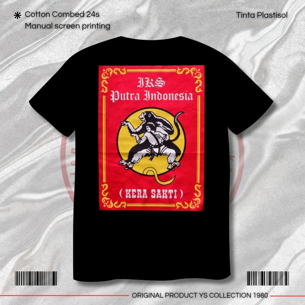 kaos pakem IKS PI | kaos ikspi tugu pakem | kaos iks pi kera sakti cotton combed 24s plastisol ink