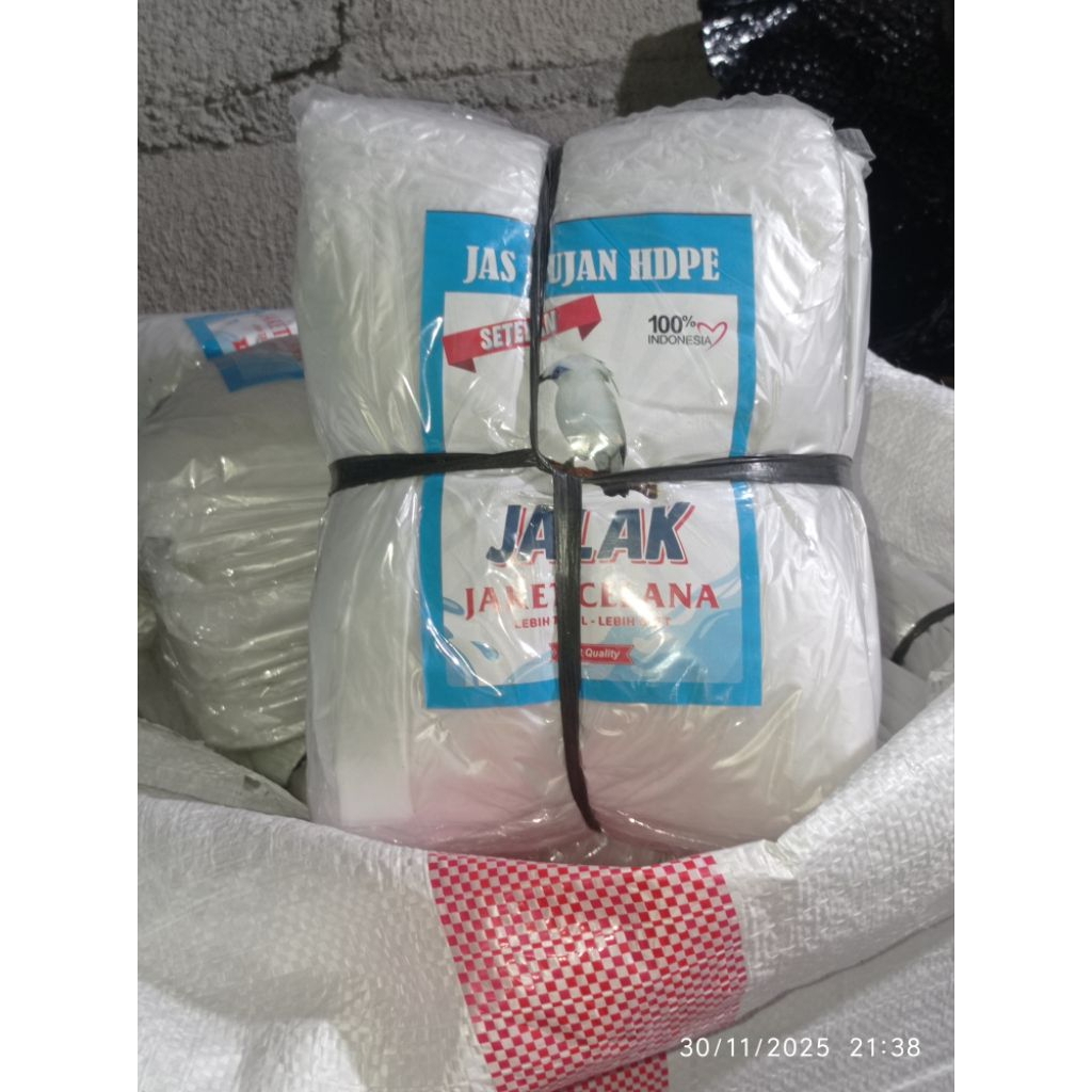 Jas Hujan Plastik Bening Jas Hujan Atasan 1Lusin