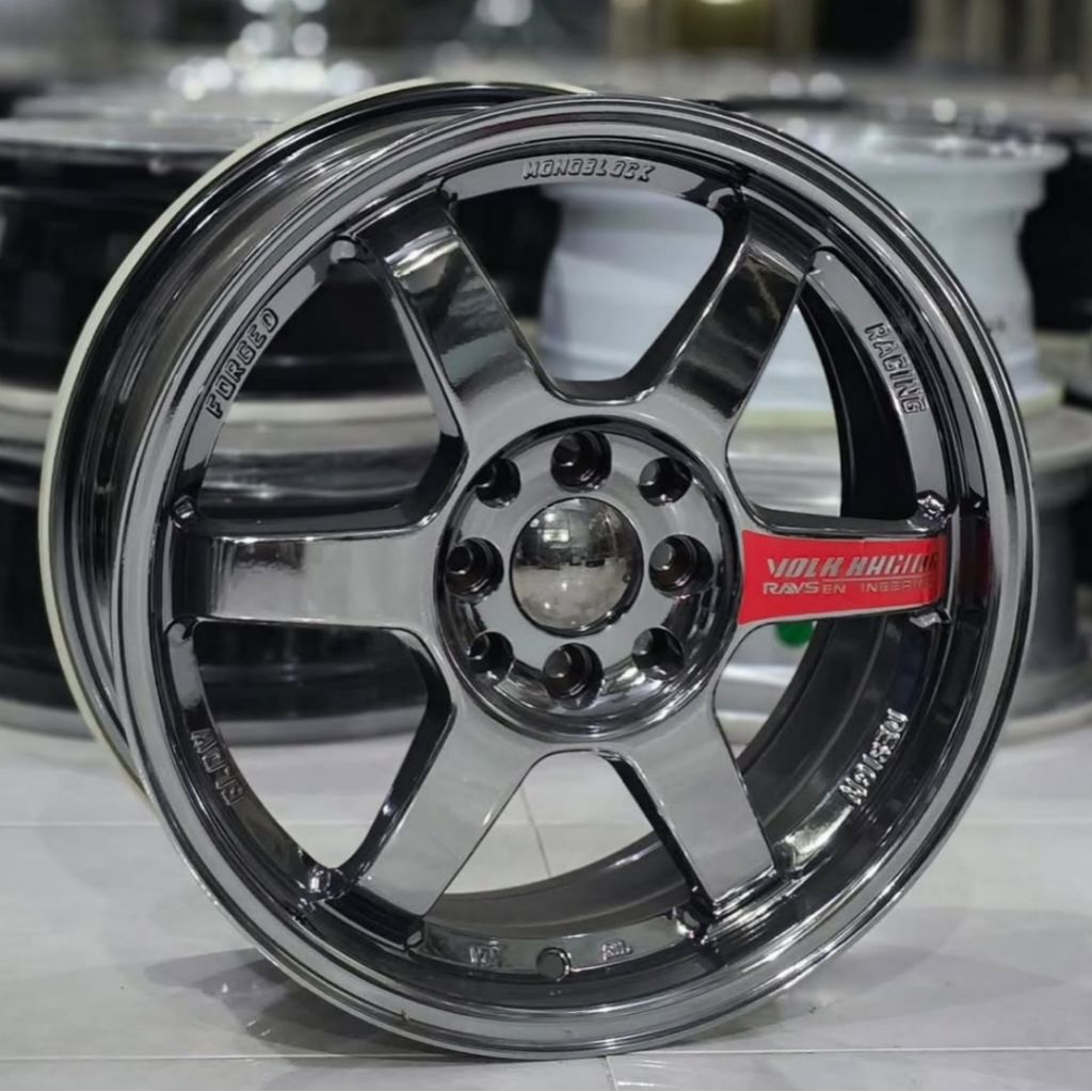 velg te37 flow forming r16 lebar 7 pcd 4x100 - 4x114,3 velg racing r16 avanza Xenia velg mobil ring 