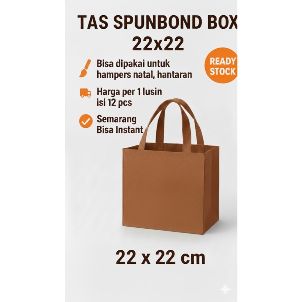 TAS SPUNBOND BOX 22X22, TAS HAJATAN, TAS BOXNASI