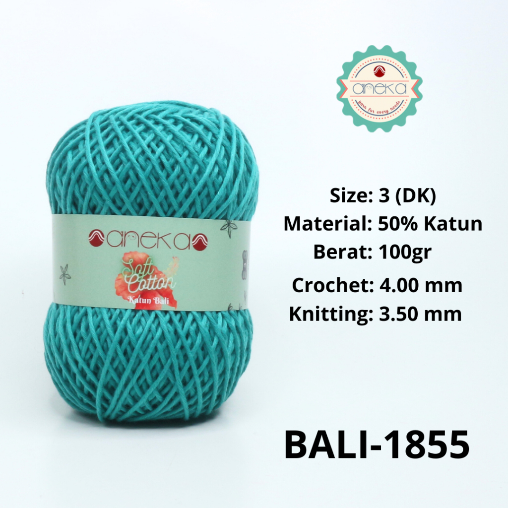 ANEKA - Benang Rajut Katun Bali ANEKA / Soft Cotton Big Ply made by ANEKABENANG - 1855