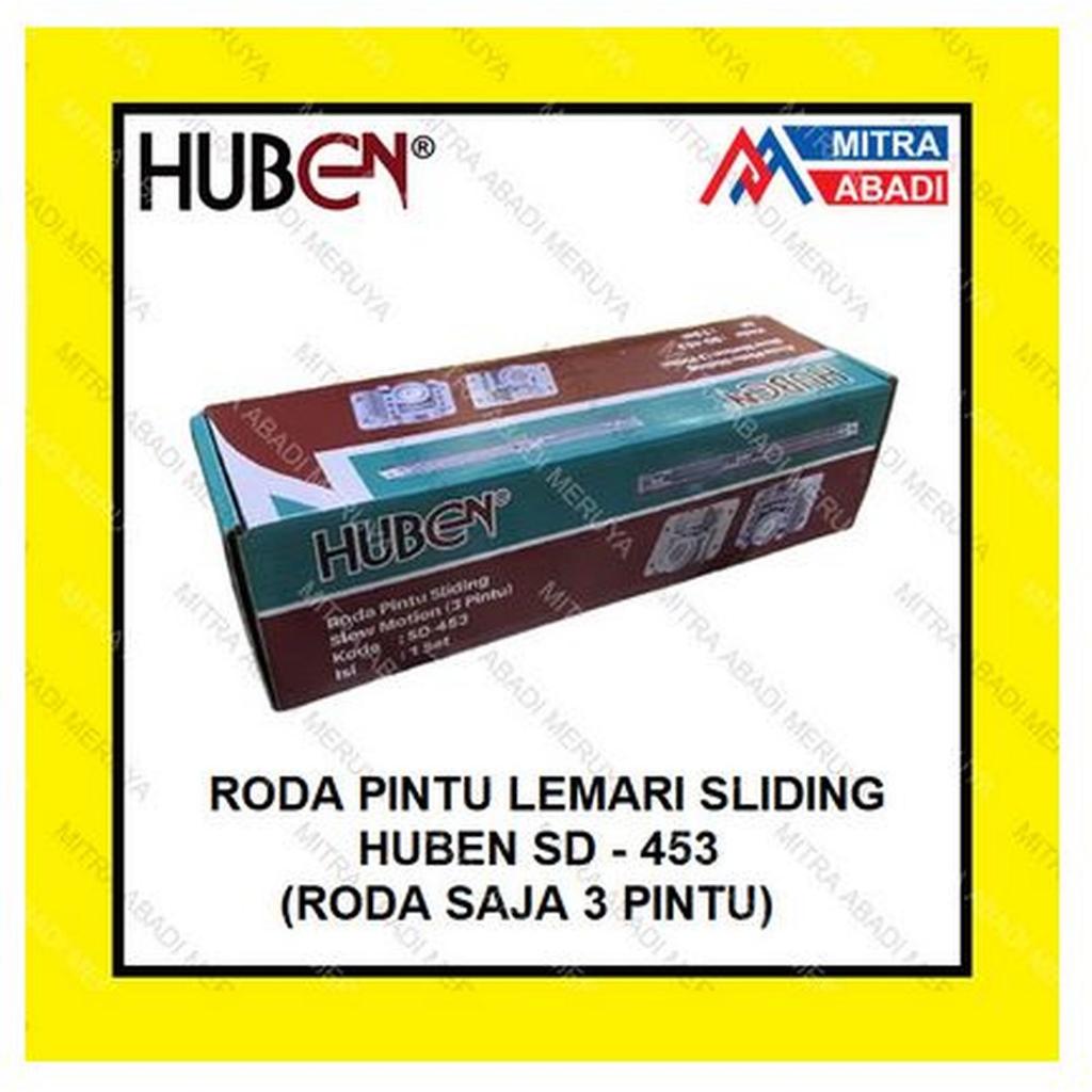 HUBEN SD - 453 Roda Saja Pintu Lemari Sliding Wardrobe Kamar Tidur Soft Closing Slow Motion Hydrauli