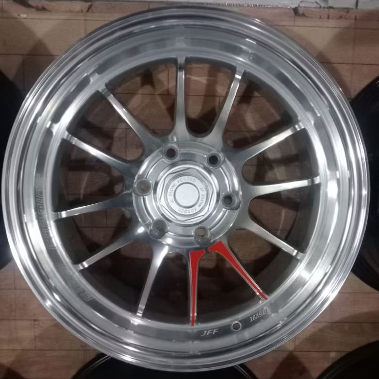 1 set (4 buah ) velg baru venom r18 pcd 6x139,7 lebar 9 rata ET 0 warna silver polish
