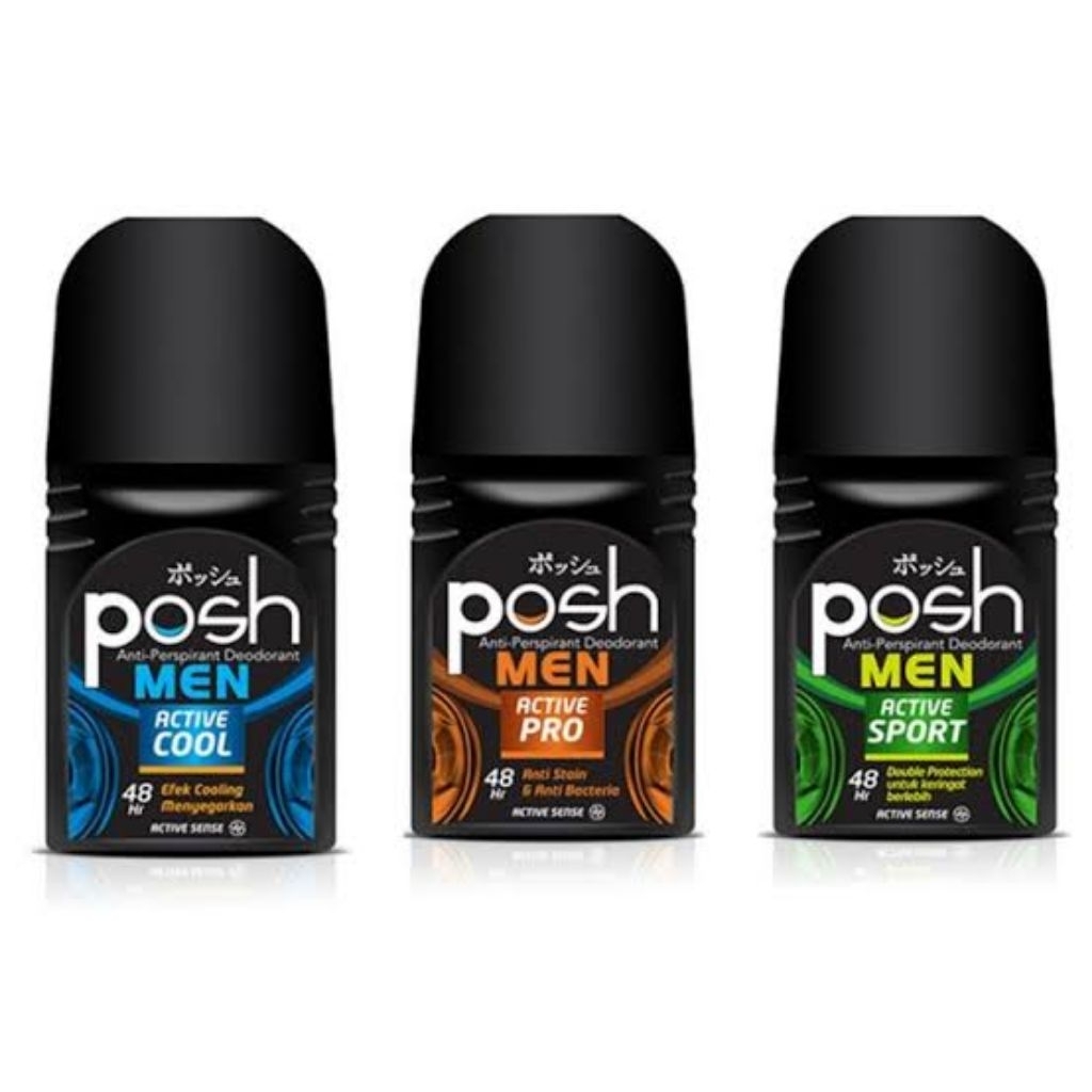 POSH MEN DEODORANT ACTIVE SPORT | ACTIVE COOL | ACTIVE PRO NETTO 50 ML murah