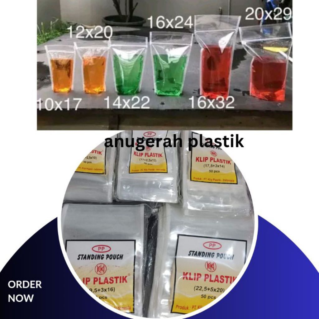 plastik klip standing pouch paling tebal 12 micron