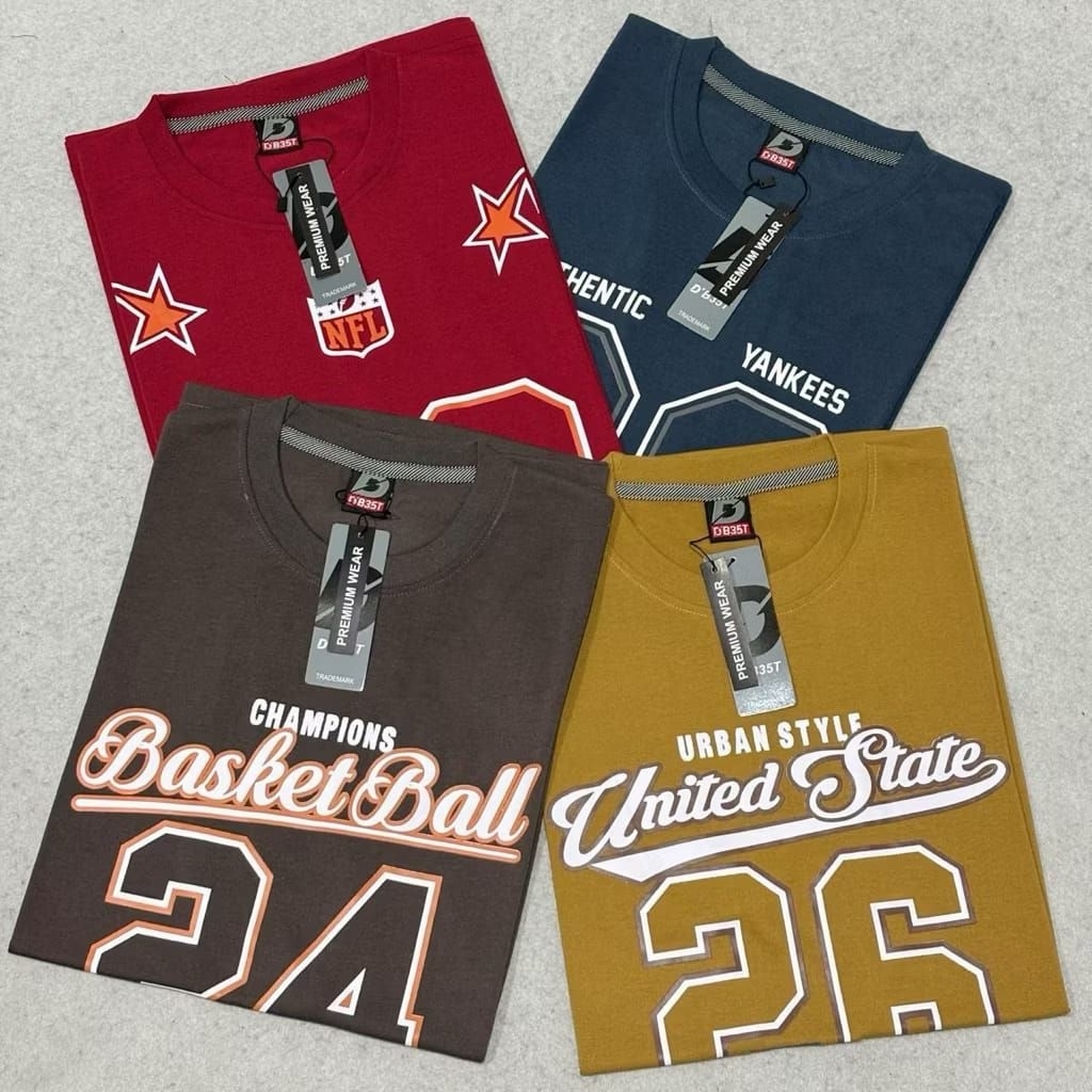 KAOS MOTIF ANGKA BASEBALL PRIA KAOS DISTRO OVERSIZE ATASAN BAJU MOTIF ANGKA PRIA WANITA