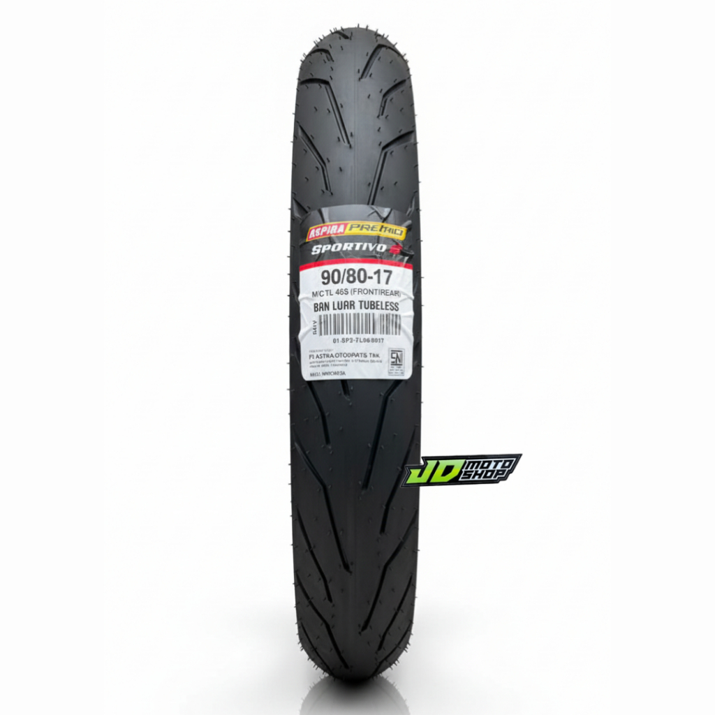 BAN ASPIRA PREMIO SPORTIVO 2 90/80-17 MEDIUM COMPOUND ASPIRA PREMIO SPORTIVO 90 80 17 PRODUKSI TAHUN