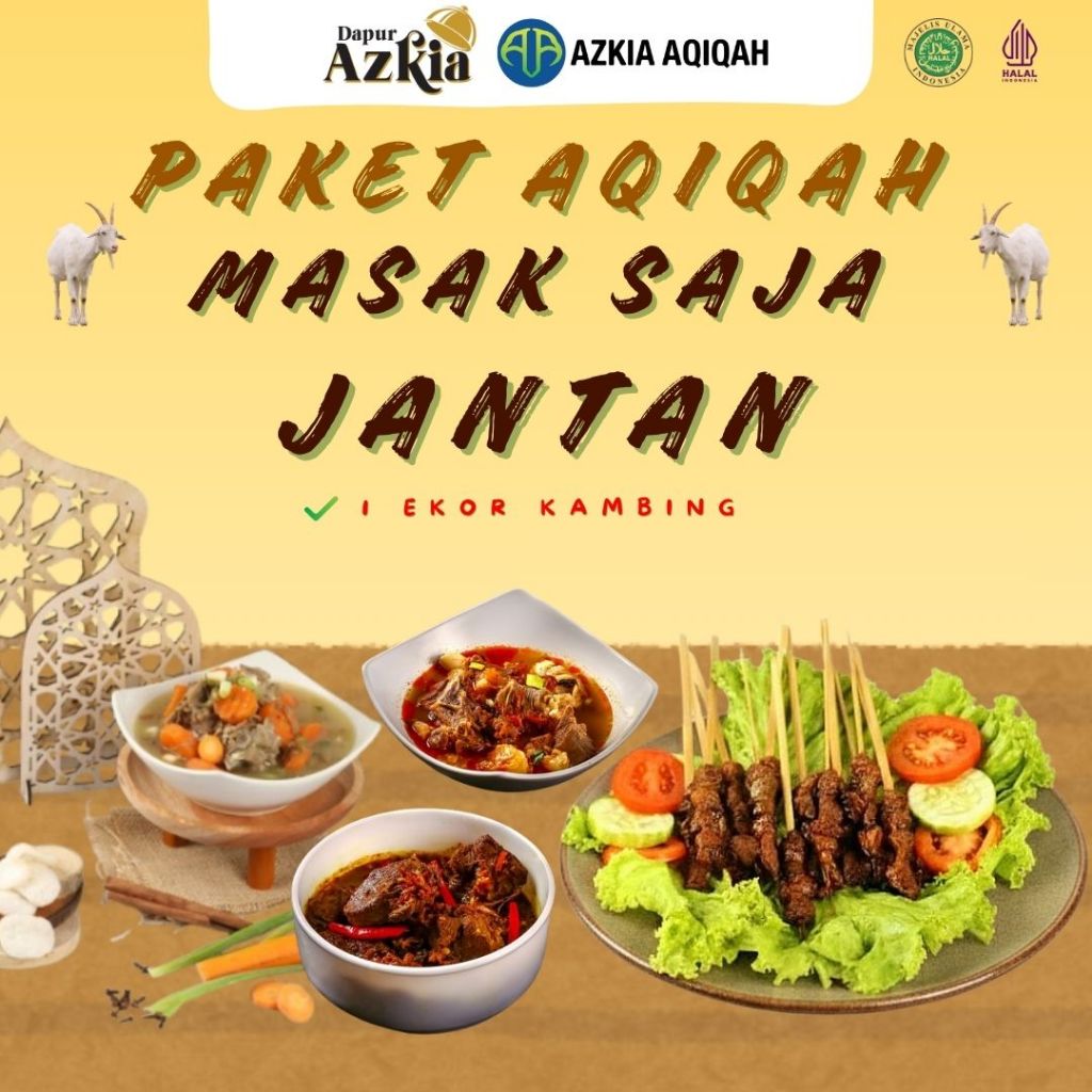 PAKET AQIQAH MASAK AJA JANTAN-masak aja-murah-paket aqiqah kambing-enak-viral-jabodetabek-berpengala