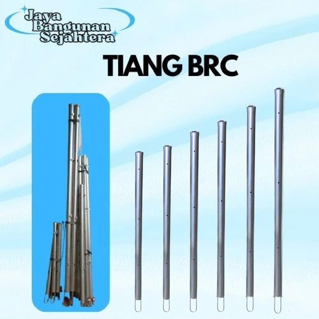 TIANG PAGAR BRC GALVANIS 75cm, 120cm, 150cm, 200cm