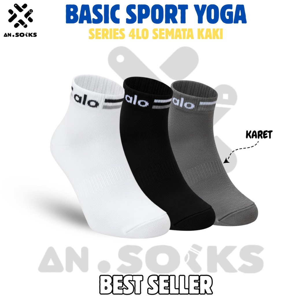 KAOS KAKI UNISEX PRIA WANITA OLDSCHOOL BAHAN TEBAL KATUN PREMIUM - ALO MATA KAKI - YOGA SPORT
