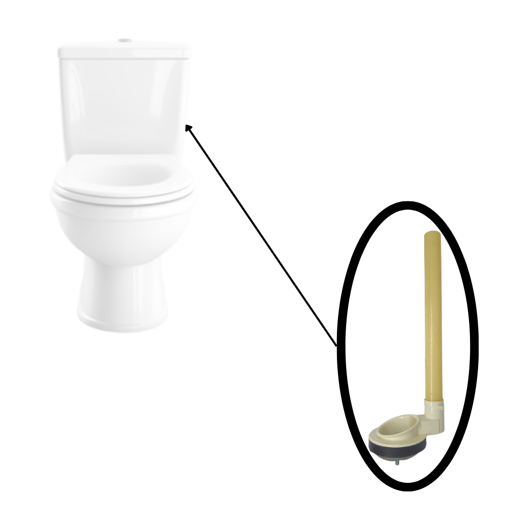 Pembilas Kloset One Piece Cocok untuk TOTO & Universal - Sparepart Kloset Duduk