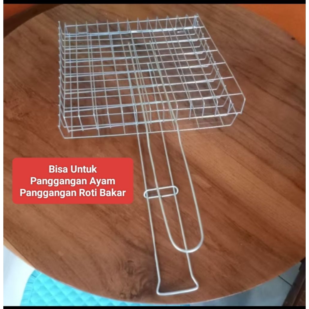 Panggangan ayam stainless/Panggangan roti bakar /Japit panggangan ayam