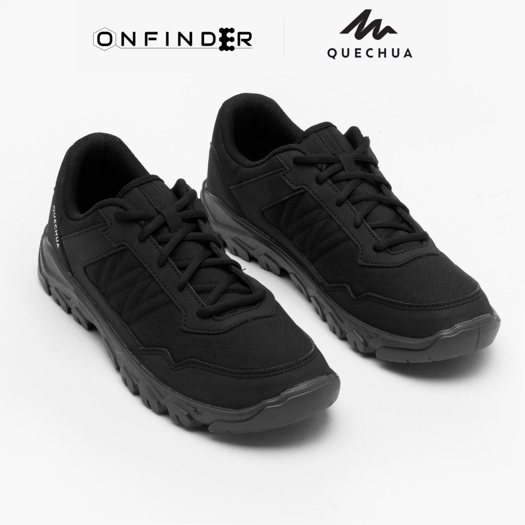 Sepatu Hiking Pria - Quechua NH50 Low - Hitam