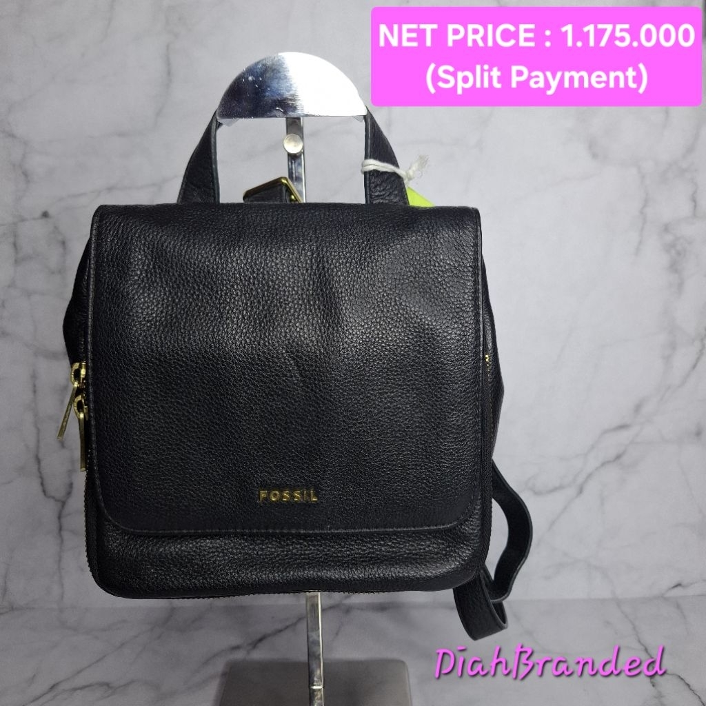 F046 - PRELOVED TAS FOSSIL RANSEL PRESTON SMALL (Serian Tanpa Key)