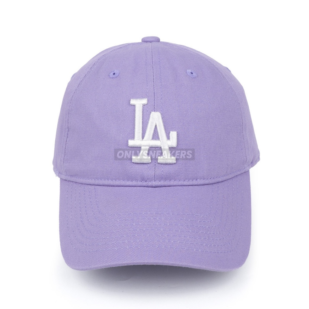 MLB LA DODGERS CLASSIC WHITE LOGO LILAC CAP