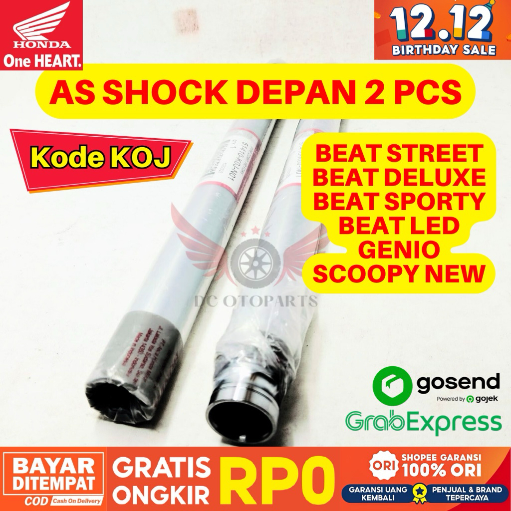 KOJ AS SHOCK BEAT STREET ORIGINAL AHM HONDA, PAKET AS SHOCK ORIGINAL SCOOPY, AS SHOCK BEAT SPORTY,, 