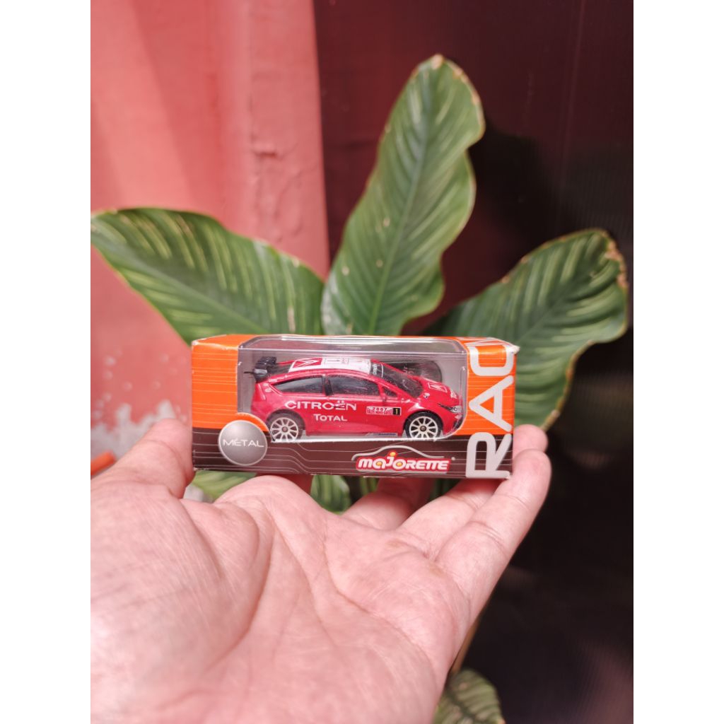 Diecast Majorette Citroen C4 WRC No.1 Red Wheel 10SW Rally Racing Car Loose