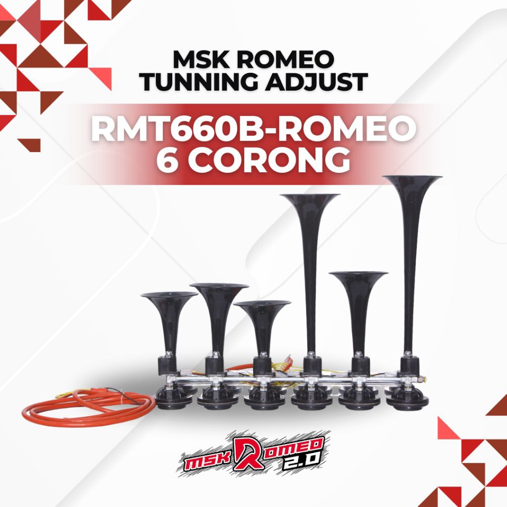 Telolet RMT660-B ROMEO (not bisa diubah) by MSK Romeo — Telolet Pakistan 6 Corong (12V/24V)