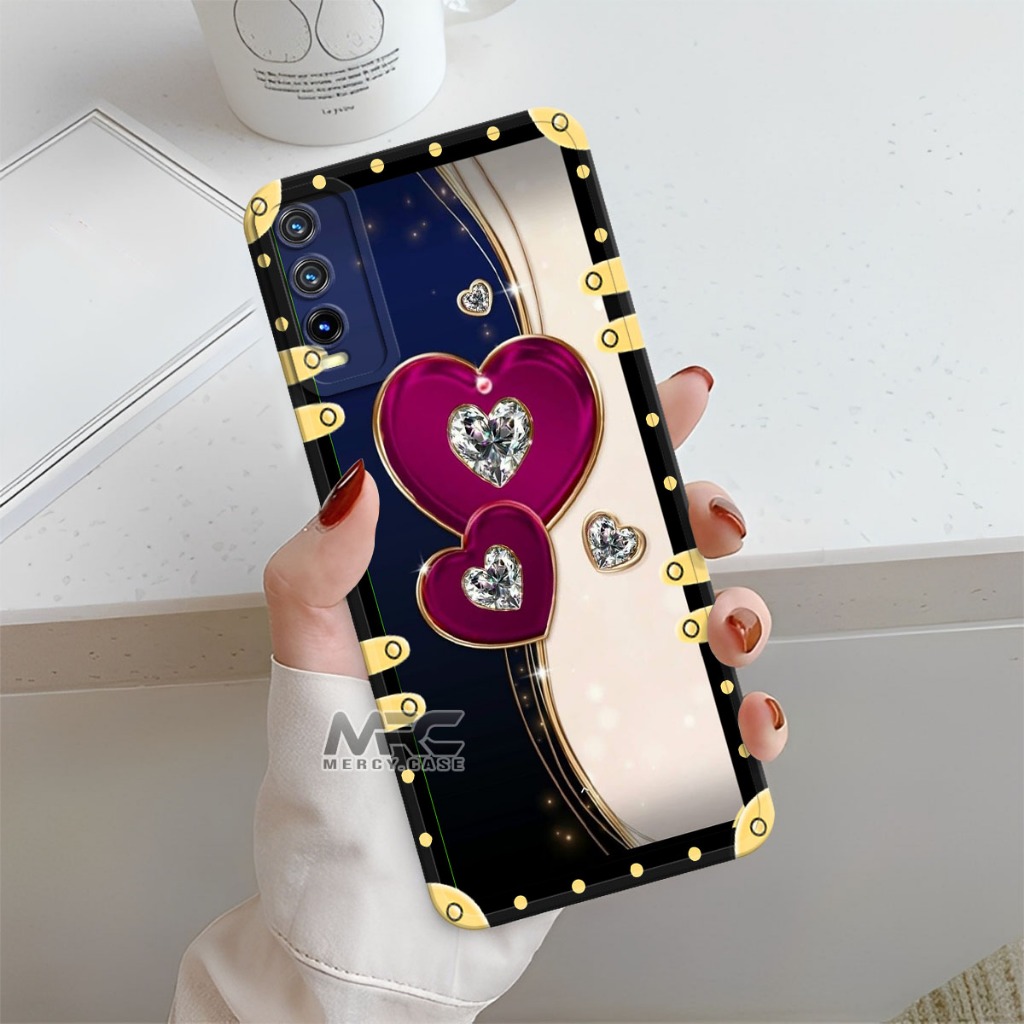 Mercycase Softcase HP Vivo Y12s Y20 Y20s Karakter Silikon Case Procamera Casehp Bumper Cover HP - 8