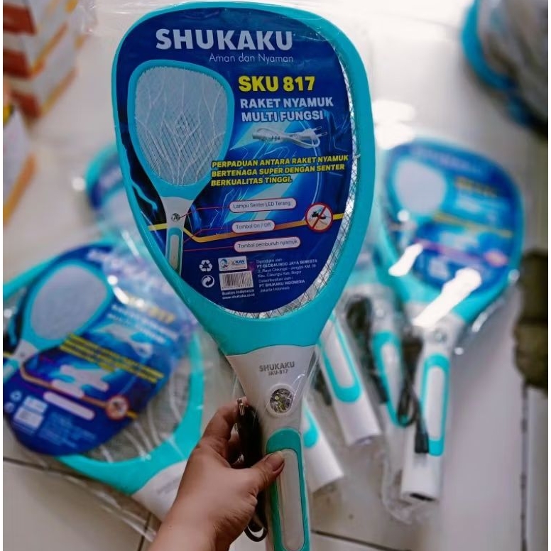 RAKET NYAMUK ELEKTRIK /SHUKAKU SKU-817/ RAKET NYAMUK ELEKTRIK CAS ULANG