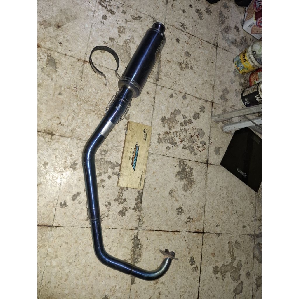 knalpot sj88 satria fu satu set copotan