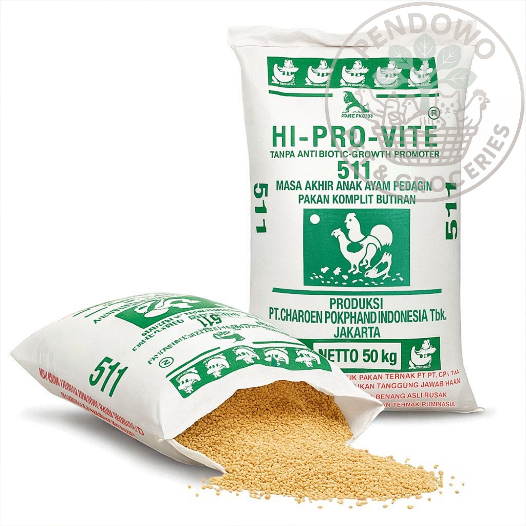 Pakan Ayam PUR Hi-Pro-Vit 511 Bravo, Konsentrat Ayam Broiler 50 kg