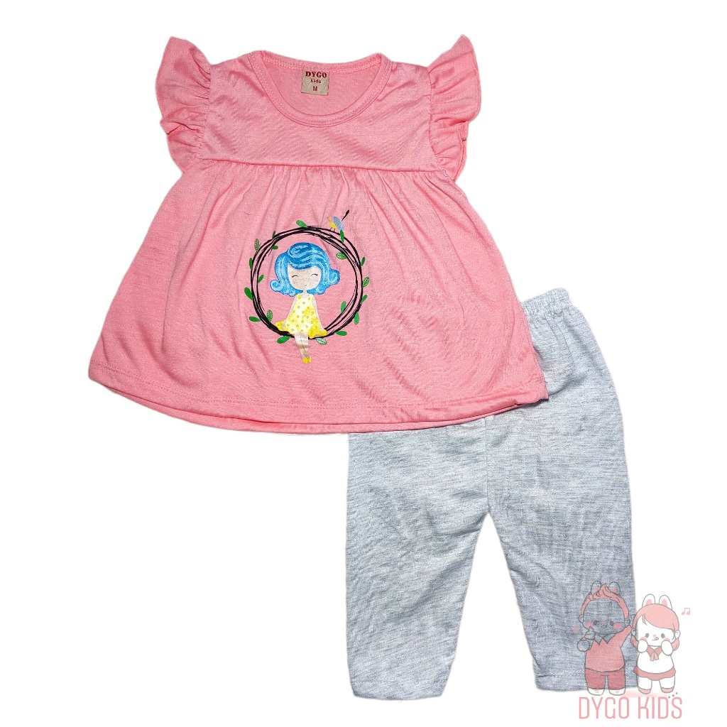 SETELAN ANAK PEREMPUAN 1 - 3 TAHUN ATASAN BABYDOLL MOTIF 3 BALON UDARA BISA COD BAJU BAYI CEWEK MURA