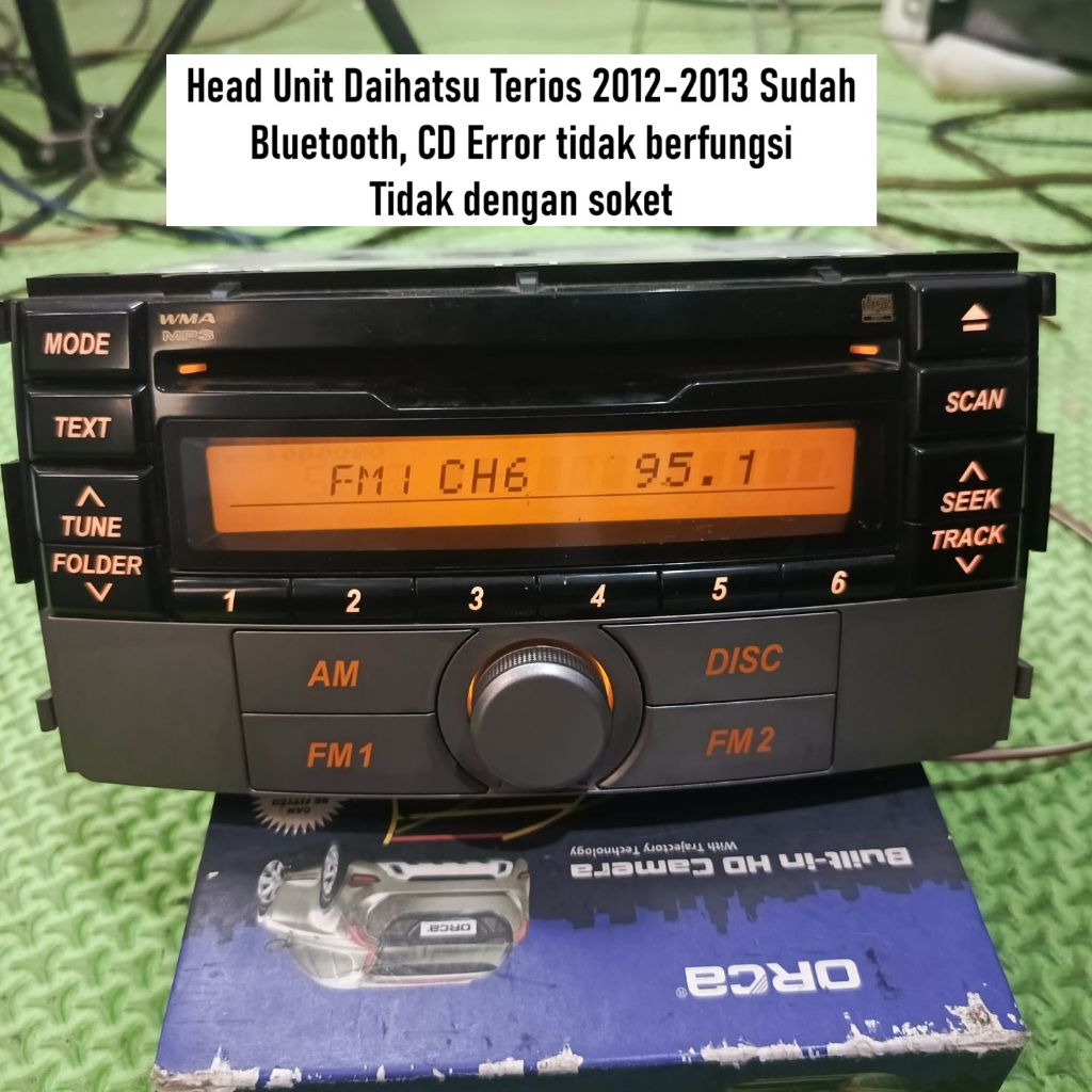 Head Unit Radio Mobil Daihatsu Terios 2012-2013 Sudah Bluetooth | CD Error | tanpa Soket.