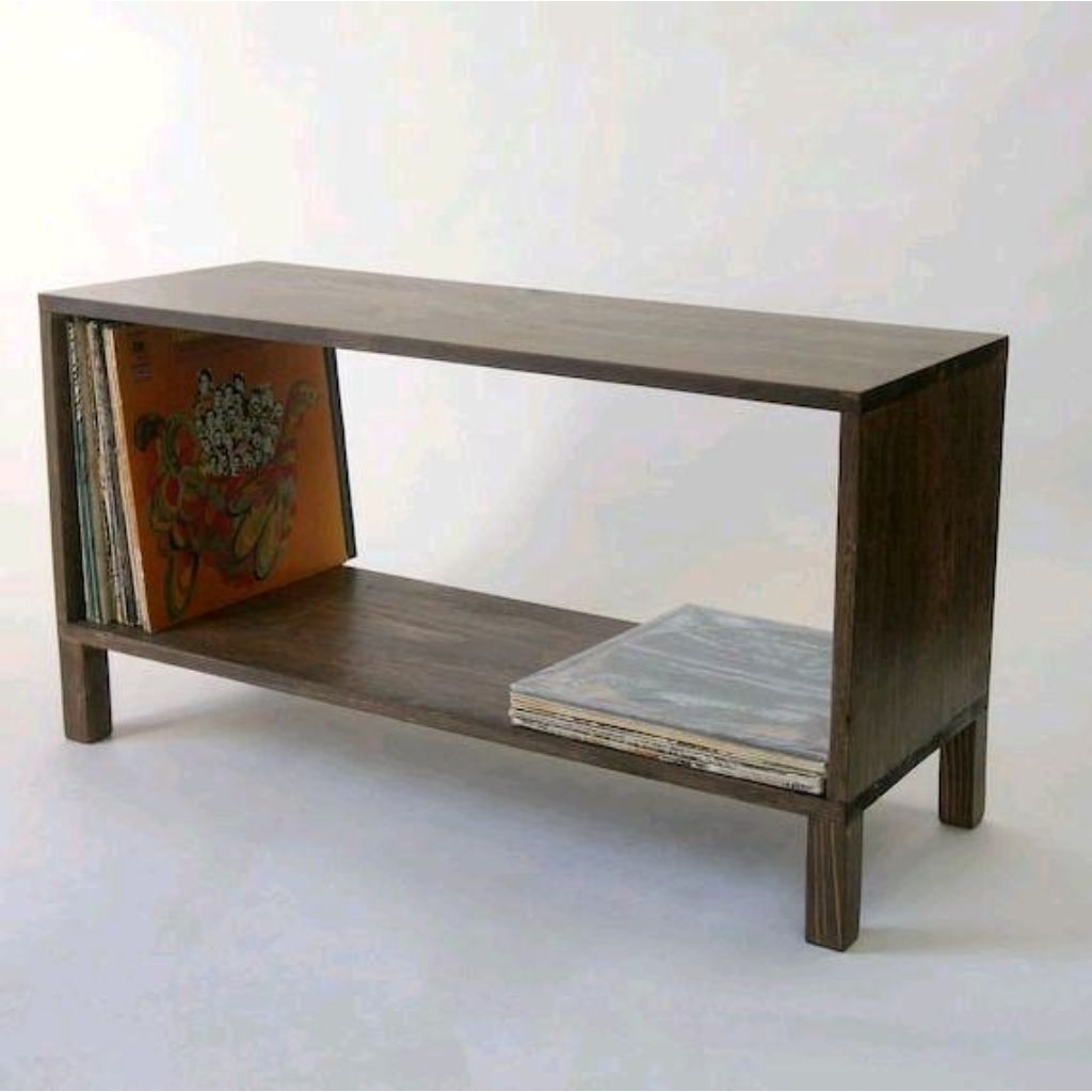 lemari vinyl. rak vinyl kayu Mahoni .nakas vinyl rak piringan hitama Furniture Tv