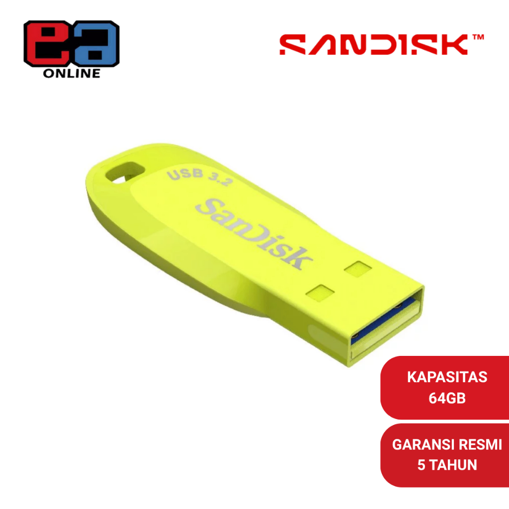 SanDisk CZ410 Ultra Shift 64GB USB 3.2 (Green / Hijau) - Flash Drive