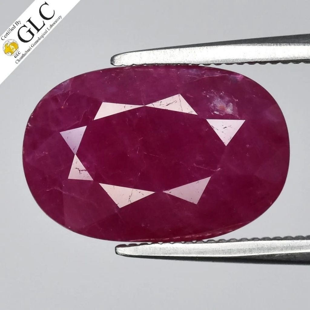 Natural Ruby Unheated Certified