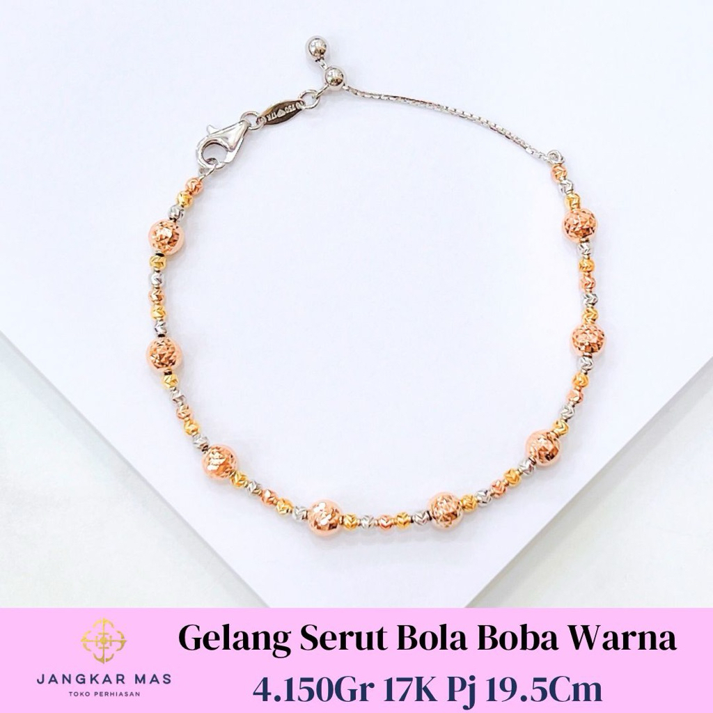 GELANG EMAS SERUT BOBA CANDY BERAT 4.150GR KADAR 17K