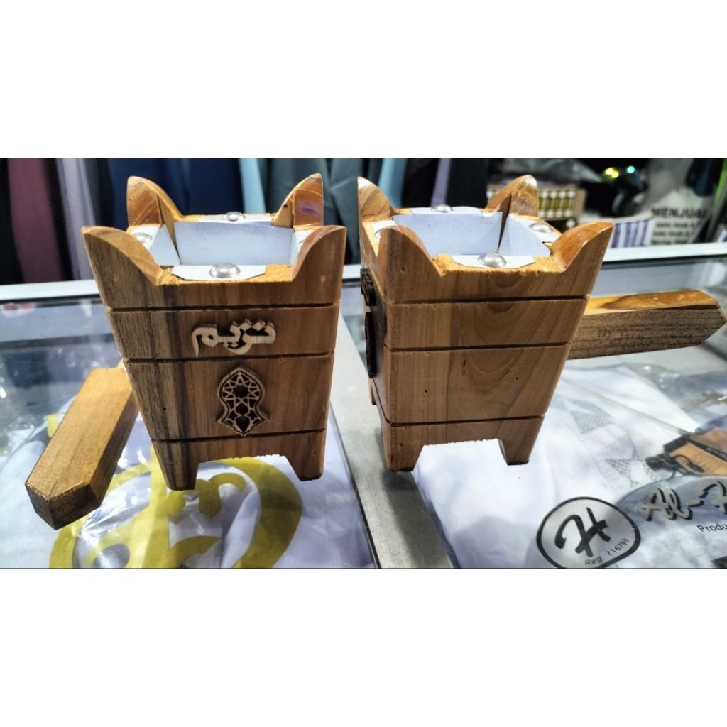 wadah bukhur kayu jati