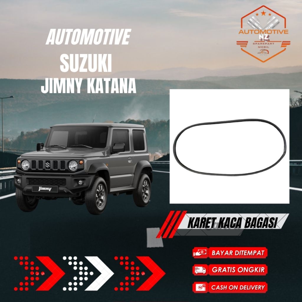 Karet Balon Kaca Samping Suzuki Katana Jimny – Lis Karet Kaca Samping Katana/Jimny – Seal Karet Samp