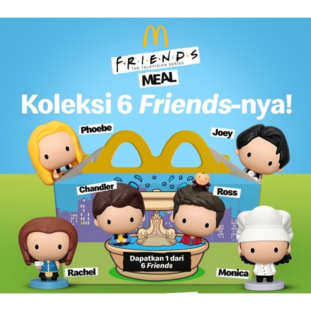 Friends F.R.I.E.N.D.S Mainan Happy Meal McD McDonalds Mc Donalds McDonald's McDonald Figure Figur Co