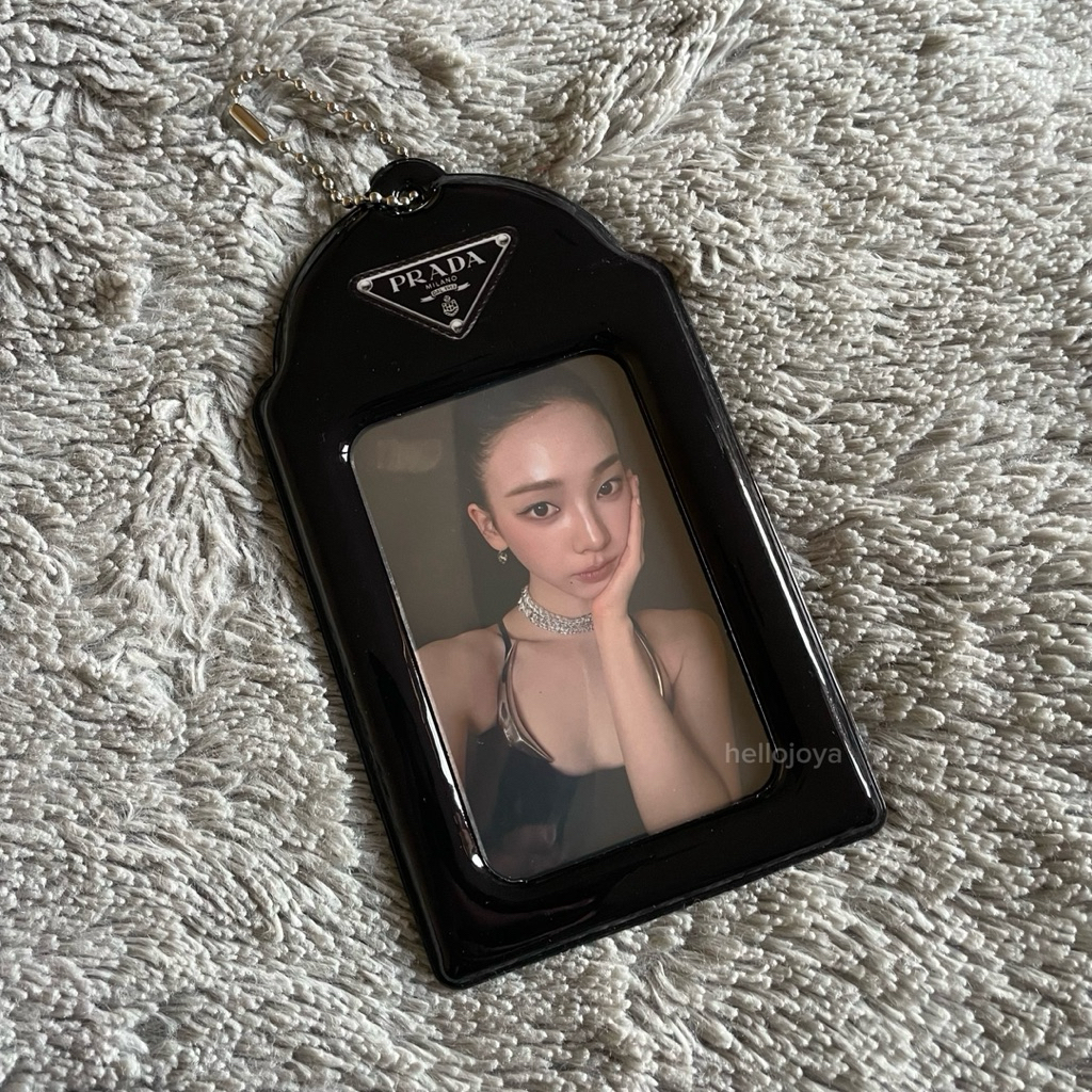 [ready stocks] cahol fanmade photocard holder prada chanel miumiu pvc aespa karina giselle ningning 
