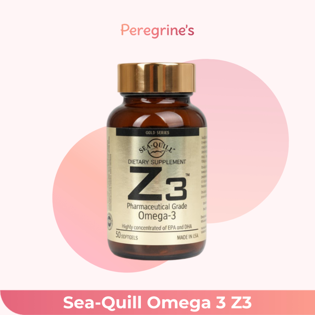 Sea Quill Omega 3 Z3 Isi 50 Soft Gel / Sea Quill Z3 / Minyak Ikan Best Quality / Vitamin Kolesterol 