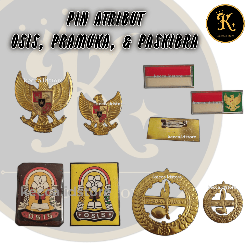ATRIBUT PIN OSIS PASKIBRA PRAMUKA/PIN OSIS/PIN PASKIBRA/PIN PRAMUKA