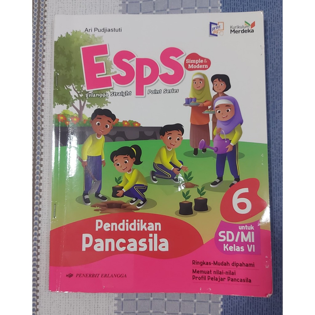 Preloved BUKU ESPS 6 PENDIDIKAN PANCASILA ERLANGGA