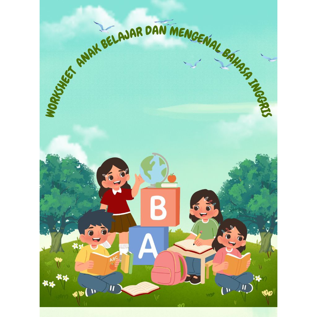 worksheet Anak lengkap bahasa Inggris