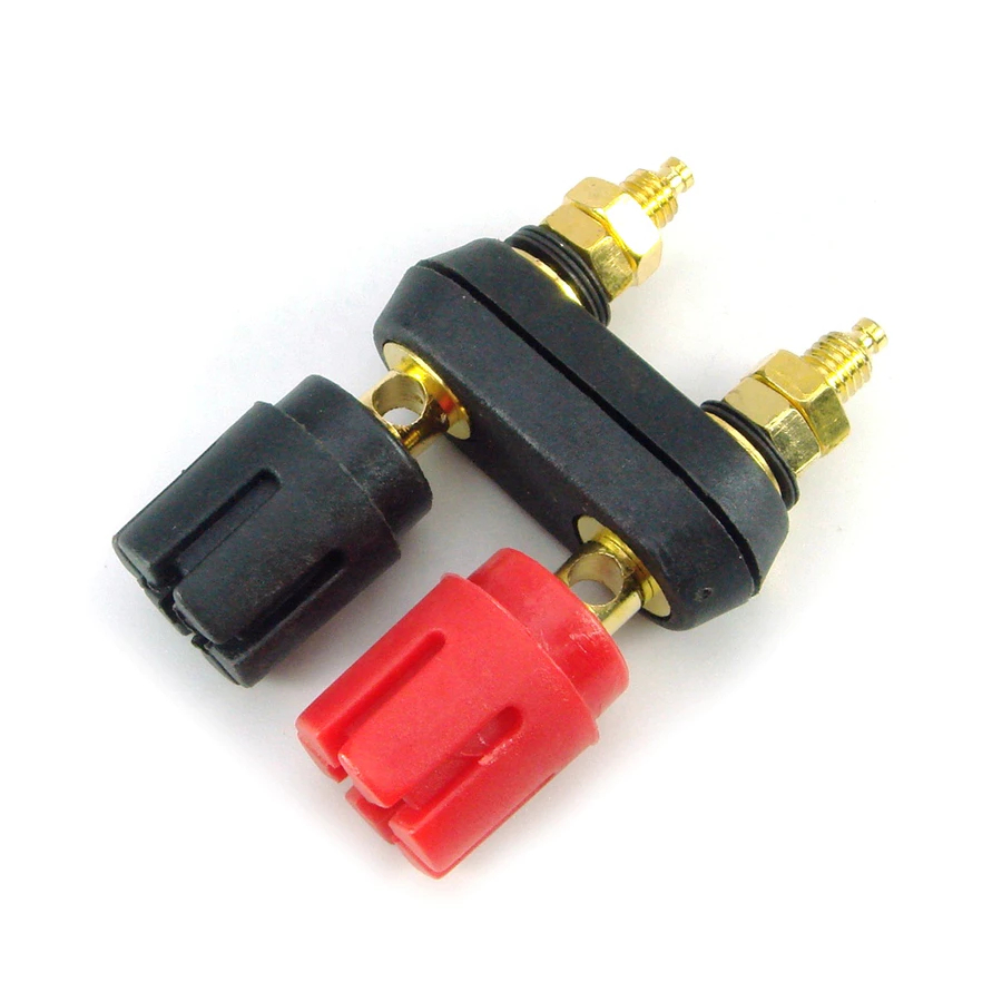 TERMINAL 2 PORT SPEAKER / DOUBLE BINDING POST GOLD terminal speaker konektor colokan speaker