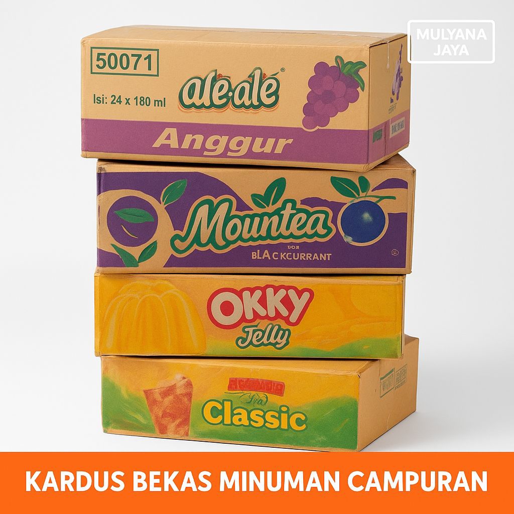 kardus bekas minuman kap